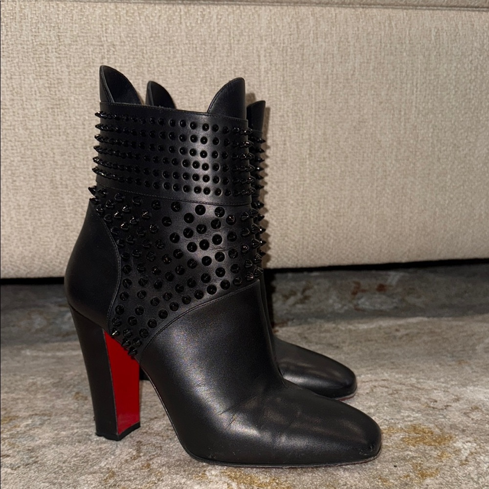 Calfskin Praguoise Spikes 120 Booties